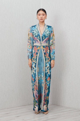 Aurela multicolor wrap jumpsuit