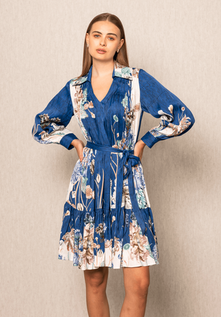 Bluebell pleated dress