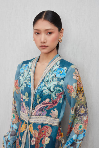 Aurela multicolor wrap jumpsuit