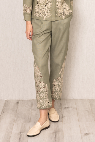 Sage green raylen rara pants