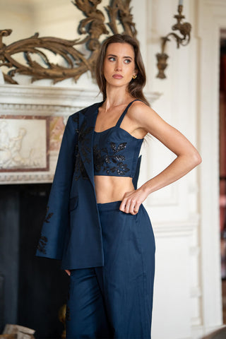 Tammie navy blue bustier