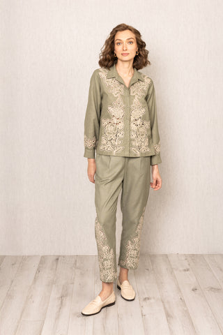 Sage green raylen rara pants