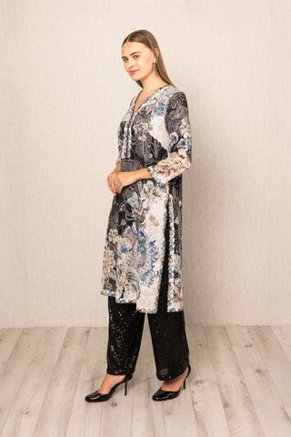 Iver black tunic and dupatta