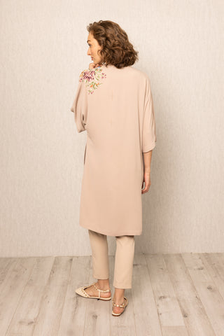 Beige geneva tunic and pants