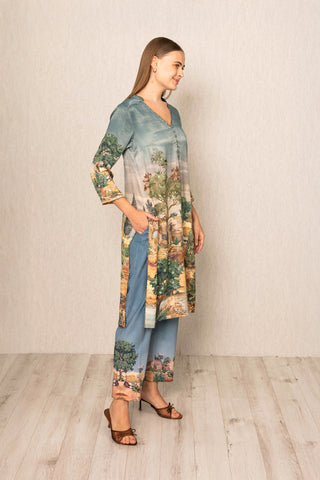 Multicolor bern tunic and pants