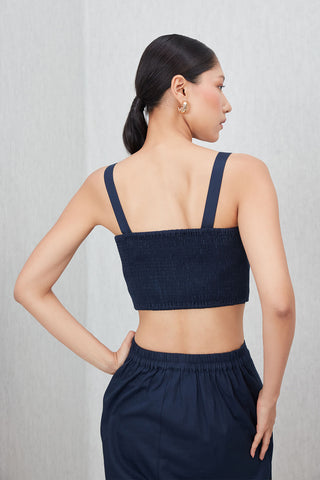 Tammie navy blue bustier