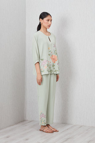 Pista green bria top and pants