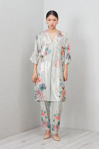 Light sage green laurel tunic