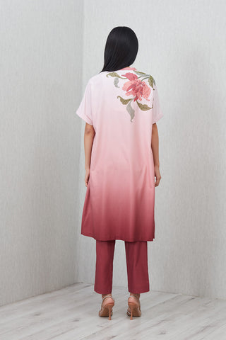 Velda ombre pink tunic and pants