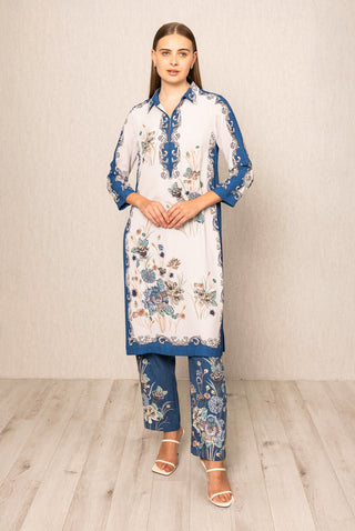 Gray elaya tunic and pants