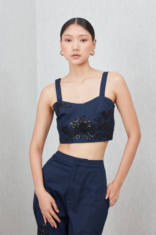 Tammie navy blue bustier