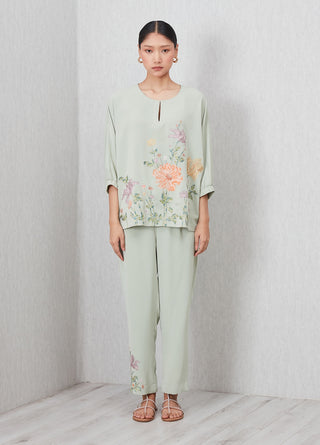 Pista green bria top and pants