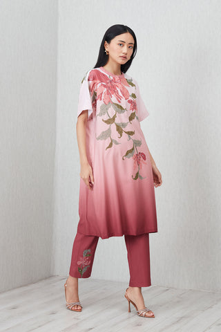 Velda ombre pink tunic and pants