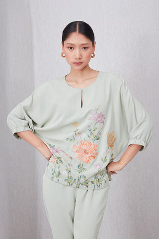 Pista green bria top and pants