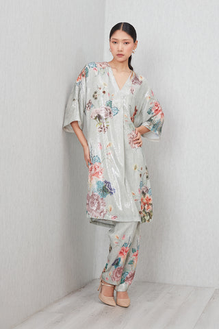 Light sage green laurel tunic