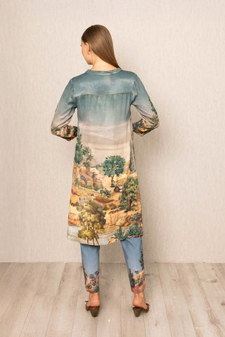 Multicolor bern tunic and pants