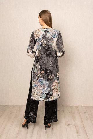 Iver black tunic and dupatta