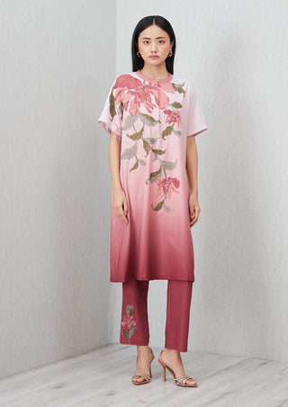 Velda ombre pink tunic and pants