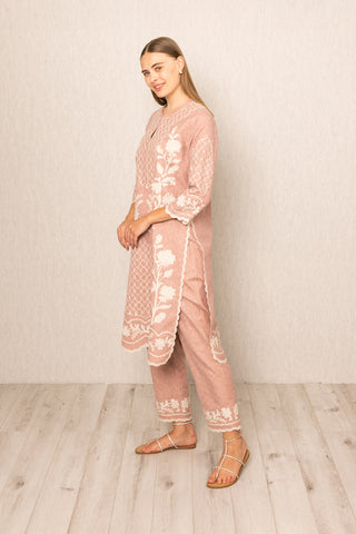 Dusty rose miraya tunic and pants