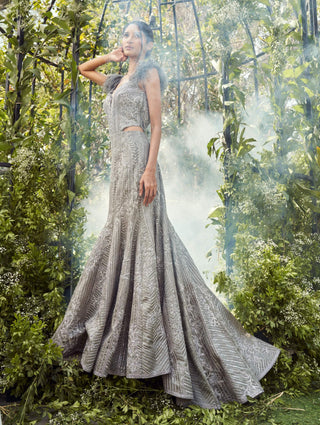 Infinite gray gown