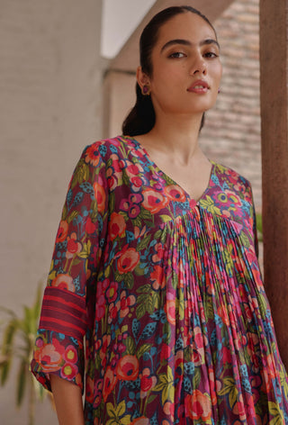Amethyst bloom tunic and pants