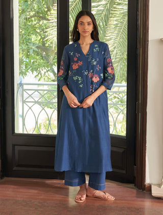 Ocean blue tunic and pants