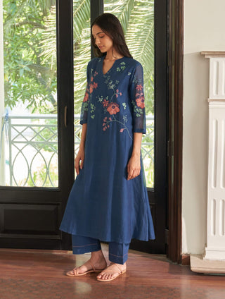 Ocean blue tunic and pants