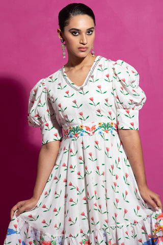 Saksham & Neharicka-Multicolor Champa Dress-INDIASPOPUP.COM