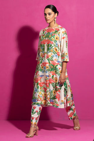 Saksham & Neharicka-Champa Bagh Kurta And Pants-INDIASPOPUP.COM