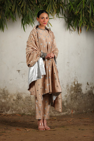 Raaga Beige Kurta Set by Saksham & Neharicka available on Indiaspopup.com