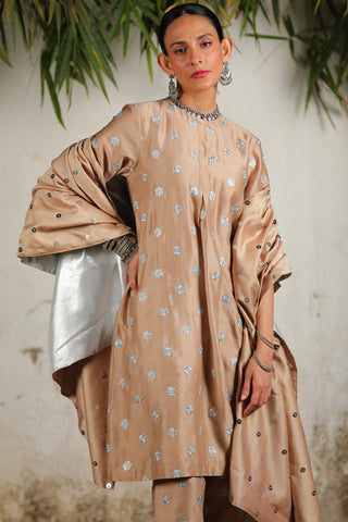 Raaga Beige Kurta Set by Saksham & Neharicka available on Indiaspopup.com