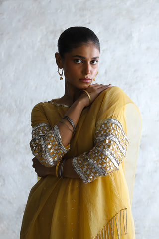 Mahua ochre kurta set