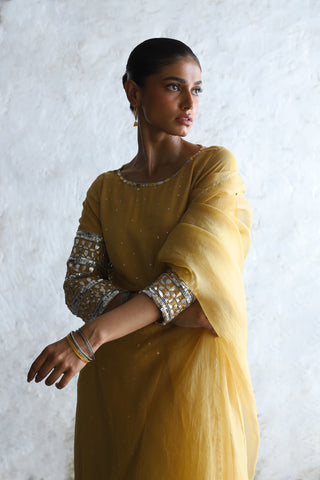 Mahua ochre kurta set