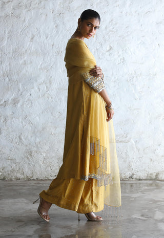 Mahua ochre kurta set