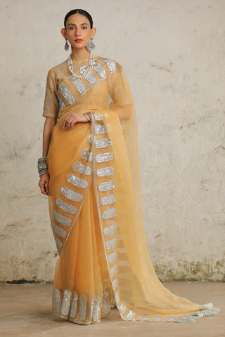 Maharani Orche Sari Set by Saksham & Neharicka available on Indiaspopup.com