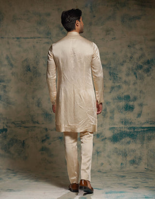 Buttercream embroidered contemporary jacket set