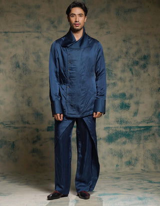 Multicolor sequined short jacket set