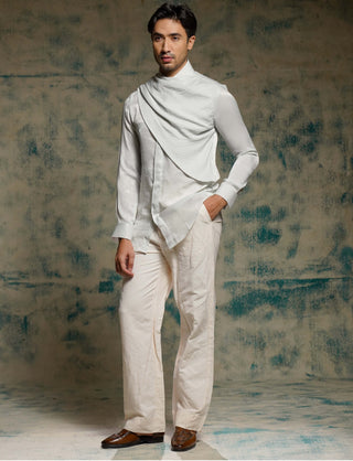 Apricot ivory handpainted blazer set