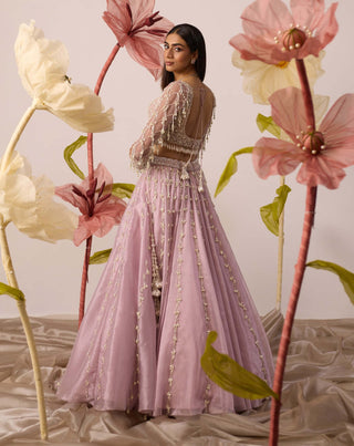 Lily Pink Lehenga Set by Roqa available on Indiaspopup.com