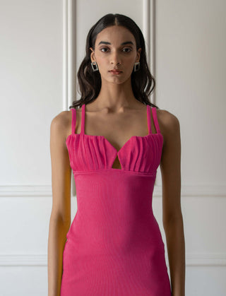 Meko Studio-Pink Julia Dress-INDIASPOPUP.COM