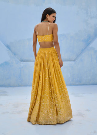 Yellow zohra lehenga set