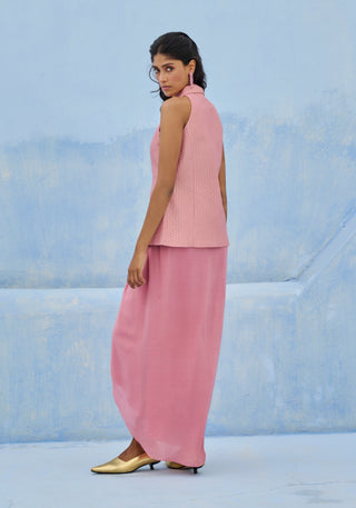 Pink ziya jacket and skirt