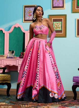 Pink sparkle me silly lehenga set