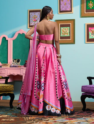 Pink sparkle me silly lehenga set
