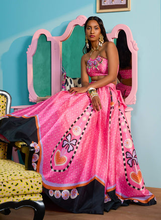 Pink sparkle me silly lehenga set