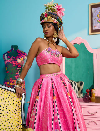 Pink sparkle me silly lehenga set