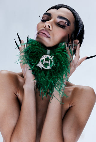 Amazon Green Scarlet Minivet Bag by Outhouse available on Indiaspopup.com