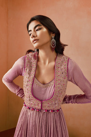 Punit Balana Lilac Koti And Anarkali available on indiaspopup