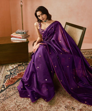 Punit Balana Baigani Classic Sari And Blouse available on indiaspopup