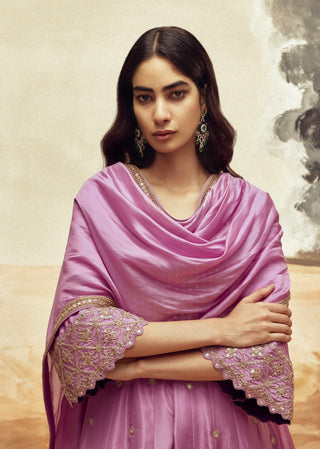 Punit Balana Lilac Johari Anarkali Set available on indiaspopup